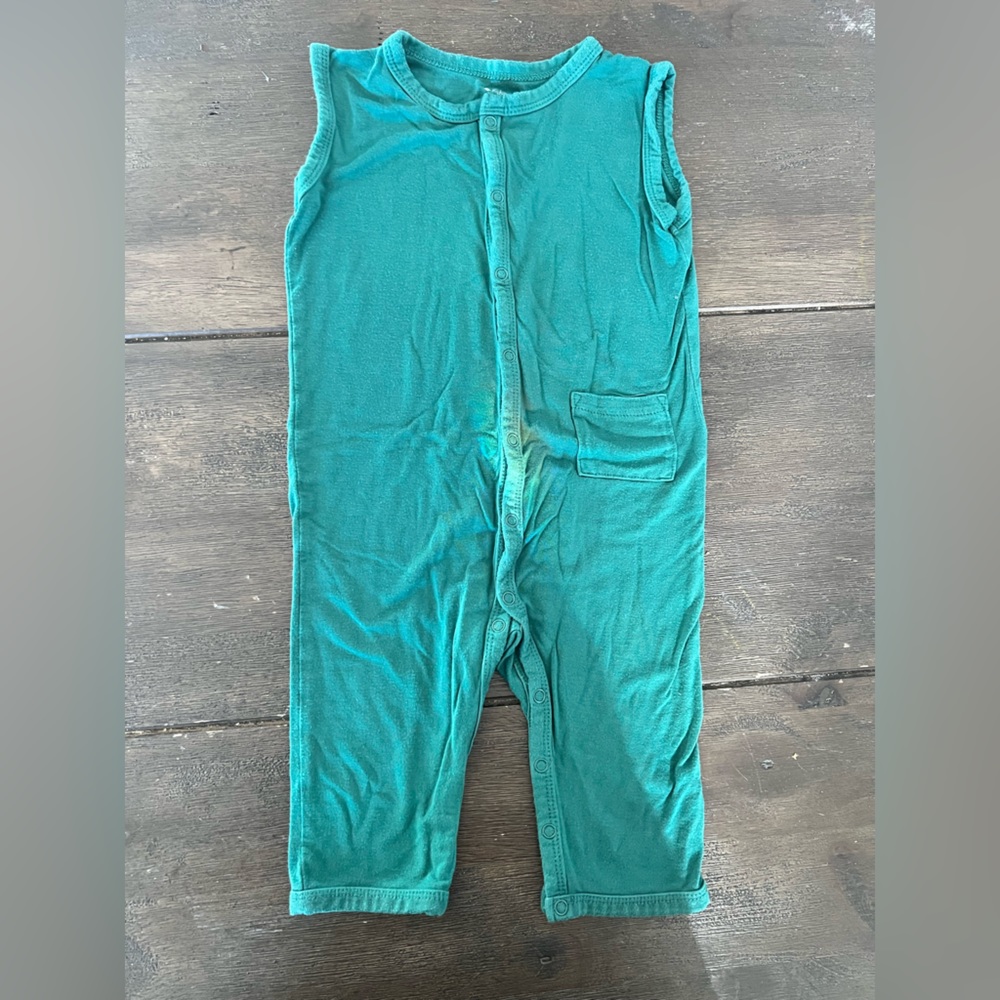 Kyte Baby Emerald Sleeveless Snap Romper 18-24m